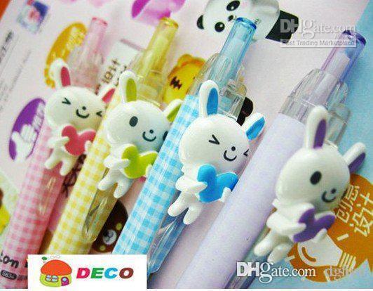 Free shipping, Kawaii rabbit ball pen,creative ball point pen,0.5mm refill, Excellent quality,Wholes