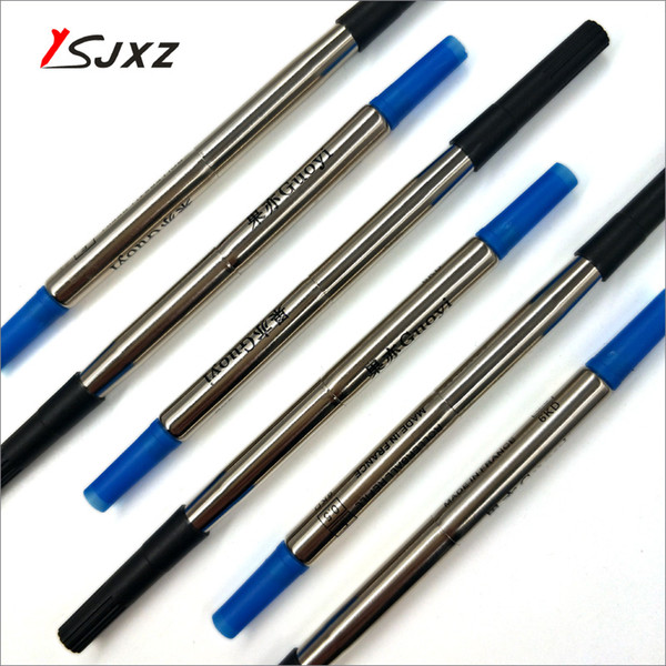 Highly quality 10PCS Blue or black Roller ball Pen 0.5mm Refill For Stationery Free shipping