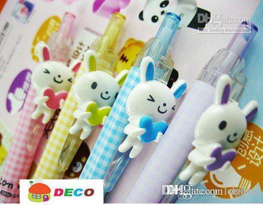 Free shipping, Kawaii rabbit ball pen,creative ball point pen,0.5mm refill, Excellent quality,Wholes