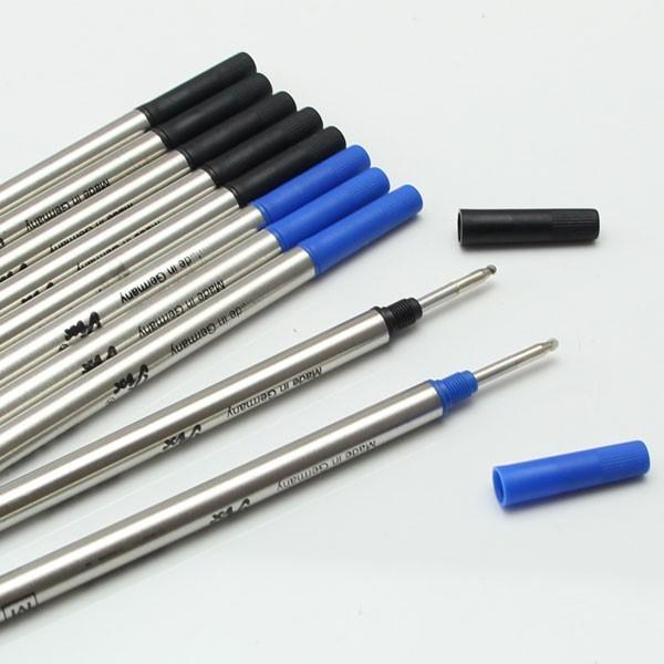 10pcs Top quality Best Designed High Qeality Refill Black/blue Ink Screw Style 0.7mm For MB Roller Ball Pen Free Shipping