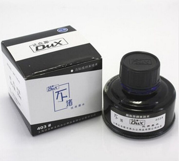 Wholesale-On Sale 4 colors(red,black,blue black,blue) to choose 50ML/pcs Free shipping Chinese Brand Hero ink for pen pen