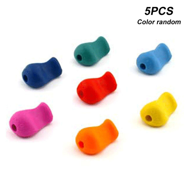 5Pcs Writing Aid Grip Practical Correction Tool Handwriting Soft Holder Gifts Silicone Kids