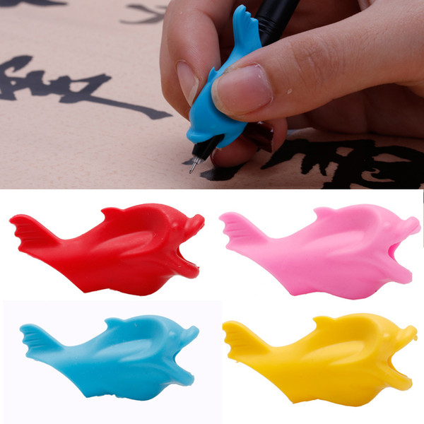 10 Pcs Children Pencil Holder Writing Hold Pen Grip Posture Correction Tool Fish Shape