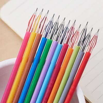 High Quality 48 Pcs/lot 12 Colors Refills Diamond Head Pen Refills Gel Pen Refills Stationery Creative Free Shipping Papelaria