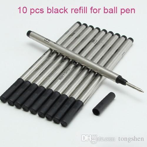 luxury Top quality 10 pcs / a lot Black / Blue luxury refill For MB Roller Ball Pen 710 / H-12