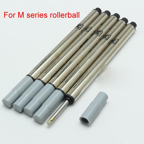 5 Pcs/lot high Good quality MB Pen Refill rod cartridge Special for M series Rollerball pen black ink recharge Office stationery