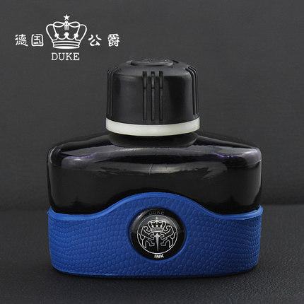 Wholesale-100% Original Germany DUKE 80Ml Bottle Fountain Pen Ink, Intense Black Non Carbon Color No blocking Fit for all brand pens