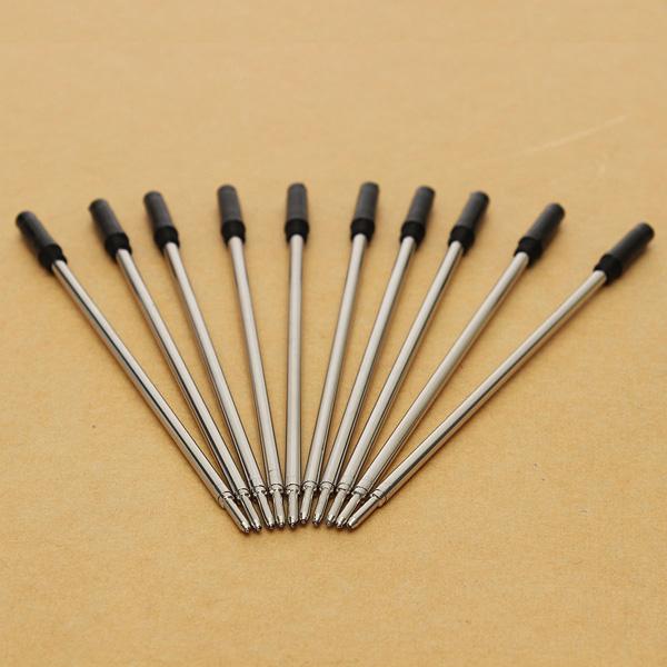 Wholesale-10pcs/lot Best Price Newest For Cross Type Ballpoint Pen Refills ink medium & black Fit For Home Classroom Office