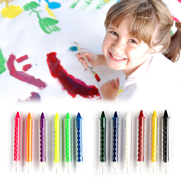 6 Colors Face Painting Crayon Pencils Splicing Structure Face Paint Body Painting Pen Stick For Children Makeup Party decoration