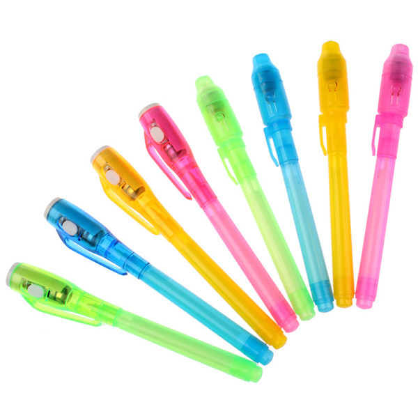 Professional Wholesale UV Pen with Ultra Violet Light/ invisible ink pen/invisible pen/100% Novelty Games