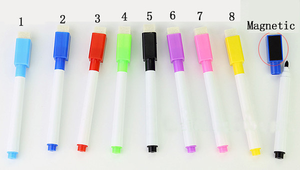 Whiteboard pen wholesale wipe card whiteboard accessories marker pen brush with magnetic water repeated erasable pen