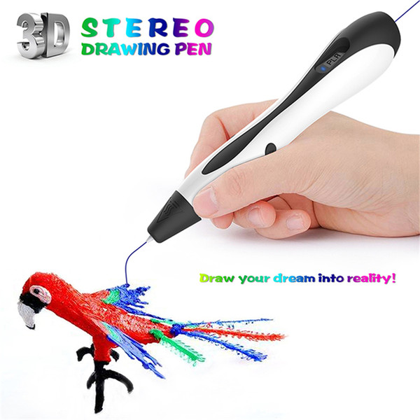 DIY 3D Pen 3D Printing Drawing Pen LCD Display Magic Tools ABS PLA Filament for the Kids Birthday Gifts Design Drawing