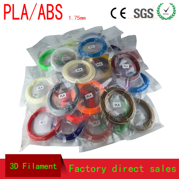 28 colors or 20 colors/set 3D Printer material ABS/PLA Filament 1.75mm Plastic Rubber Consumables Material 3d pen Filament draw