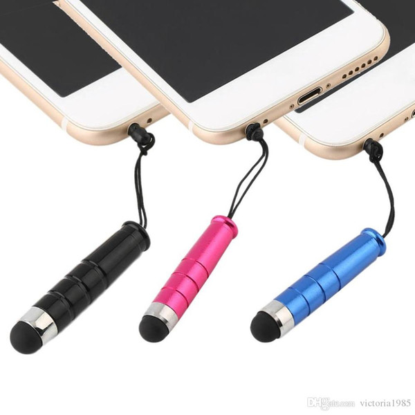 Tablet Pen Stylus for Capacitive Touch Screen touchscreen for iPhone 5s 6S LG All Mobile Phones iPad stylus pen 2 in 1 dust plug