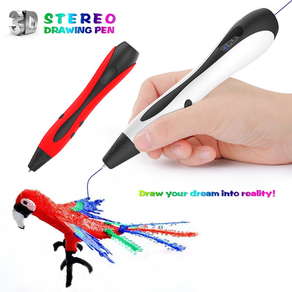 Newest 3D Pen DIY 3D Printing Pen LCD display Drawing Magic For Kids birthday Gift Education Tools ABS/PLA Filament