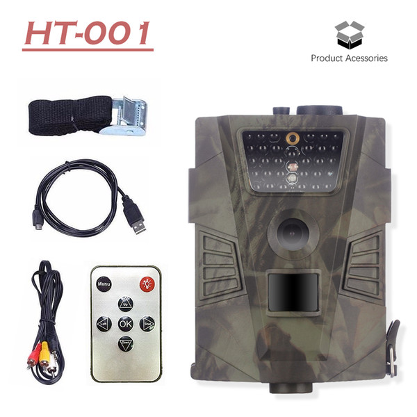 HT001 Waterproof Trail Hunting Camera Wild Hunter Cam Game Wildlife Forest Animal Cameras Trap