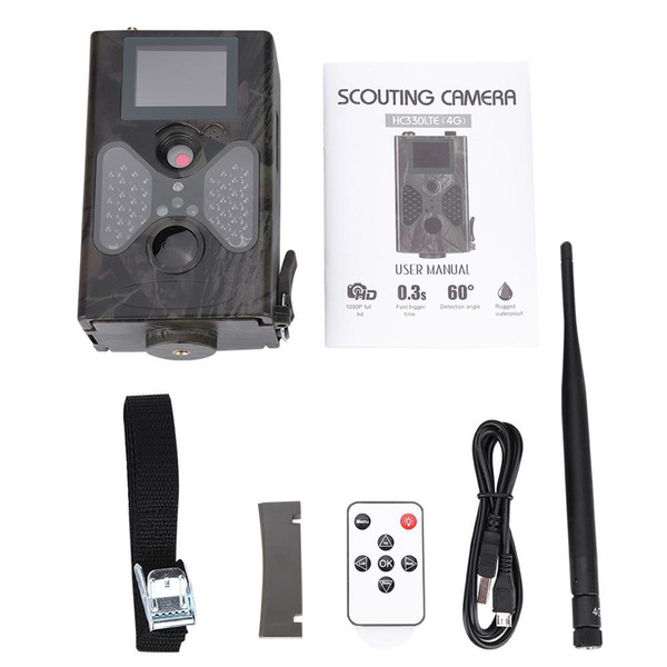 16MP Hunting Camera Night Vision Wildlife Waterproof Phone Message Infrared 1080P Trail Camera Hunting Camcorder 2.0 TFT screen