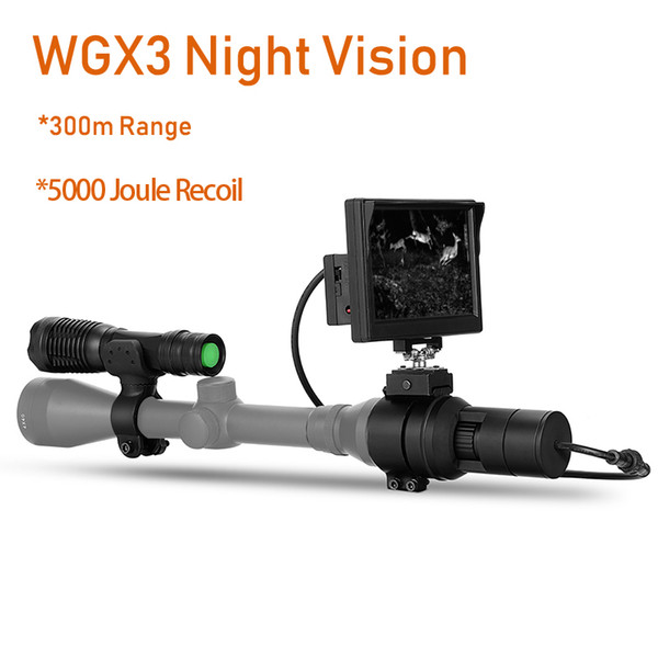 300M Range at full dark Night Vision Rilfescope Cameras 5000 Joule Recoil Strong Anti-Wild Hunting Cameras