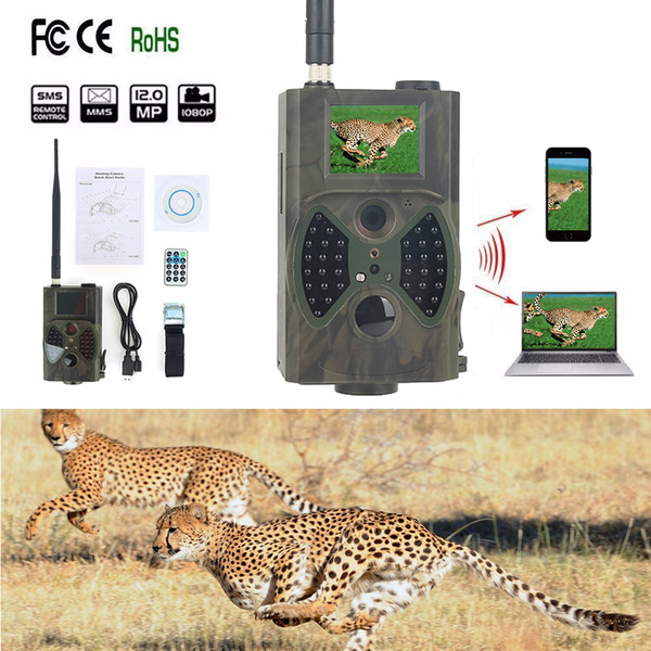 HC300M Trail Hunting Camera 12MP Photo Traps Email MMS GSM 1080P thermal imager Night Vision Wildlife Camera chasse