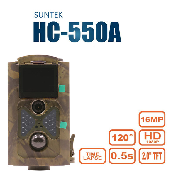 Scout Guard Hunting Camera HC550A 1080P 16MP 120 Degrees Angle PIR Sensor Photo-traps Wildlife Game Trail Cameras HC-550A Foto