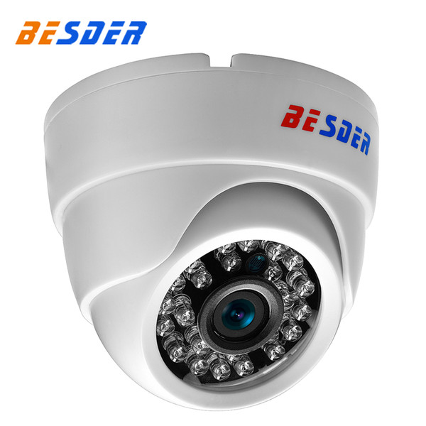 BESDER 2.8MM Wide Angle IP Camera 720P 960P 1080P P2P H.264 Onvif RTSP 48V POE Small CCTV Indoor Dome Surveillance Video Camera