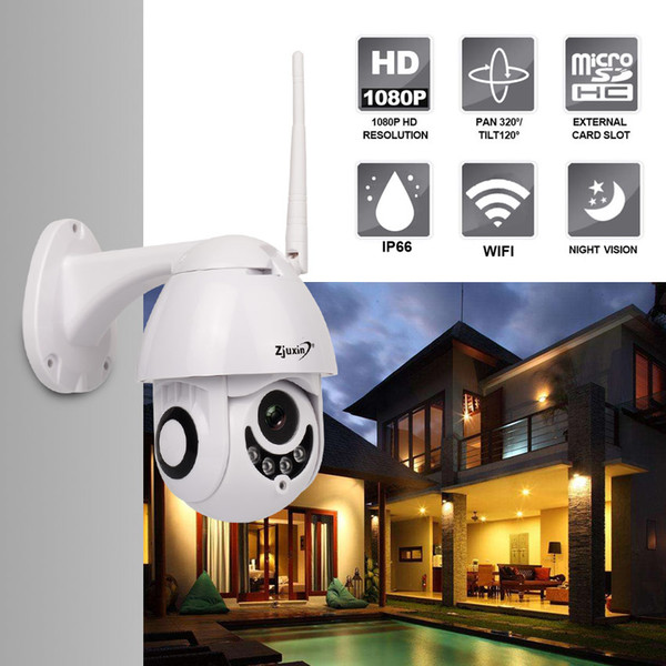 Zjuxin IP Camera WiFi HD 2MP 960P 1080P Wireless PTZ Speed Dome CCTV IR Onvif Camera Outdoor Security Surveillance ipCam Camara