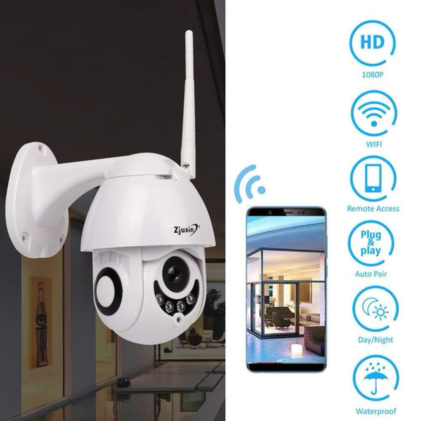 WIFI Camera Outdoor PTZ IP Camera 1080p Speed Dome CCTV Security Cameras IP WI-FI Exterior 2MP IR Home Surveilance