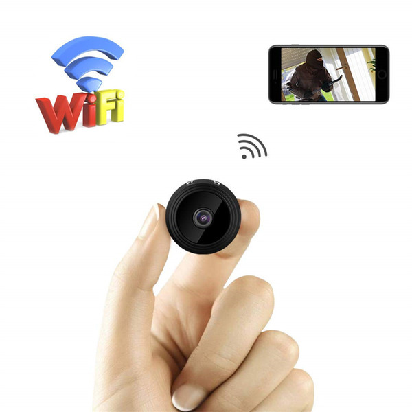 New HD 1080P Mini WiFi Camera Wide-angle Indoor Night Vision Tiny Cam Apartment Security Nanny Cam with Motion Detection For iOS Andorid PC