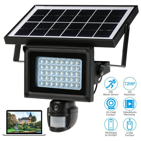 Solar Power Waterproof Outdoor Security DVR Camera With Night Vision TF Card free shipping A good product