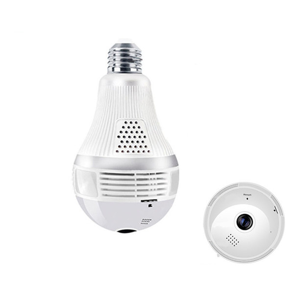 2018 360 Degree Motion Detection IP Home Security 720p Mobile phone remote monitoring wifi light bulb security camera