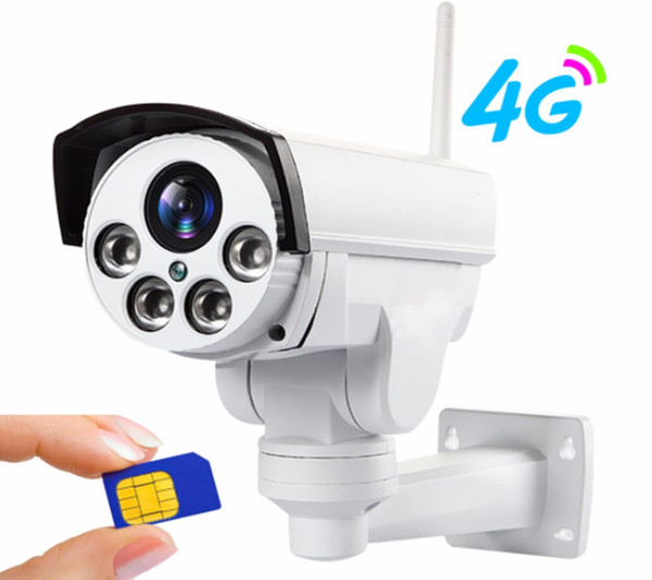 or PTZ HD Bullet Camera Wireless IP Security IR 30M Support TF Card CCTV Camera Surveillance Camcorde 3G 4G SIM Card WiFi Outdoor Cam