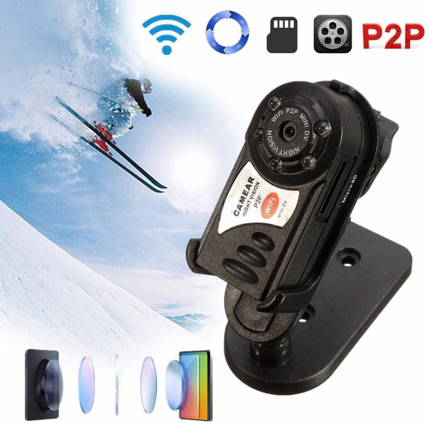 Q7 Wireless WiFi IP Camera Infrared Real-time Mini DVR Night Vision Camcorder Video Recorder Support TF Card 32GB