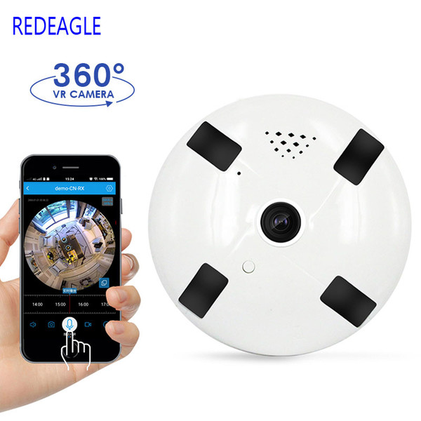 1080P 3D VR WIFI Smart Camera Audio 360 Degree VR Panoramic Camera 2MP FIsheye Wireless Camera TF Card Slot