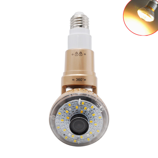 New Arrival Rotatable Bulb Wifi Camera HD 720P P2P IP Camera With Warm Light for iOS Android