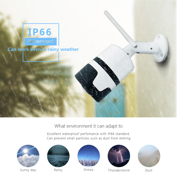 IP Camera Wifi 360 Panoramic Security Outdoor Waterproof Infrared 3MP CCTV Cam Fisheye Bullet Cam