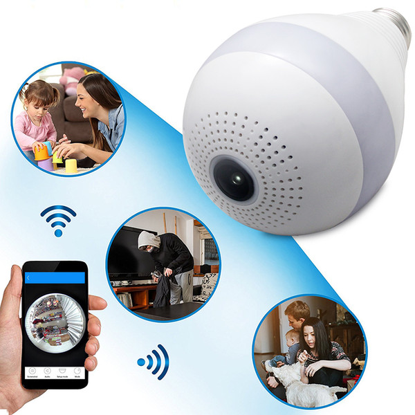 WiFi Light Bulb security cameras 2MP 1080P 360° Panoramic Surveillance home security camera system wireless IP CCTV baby monitor camera