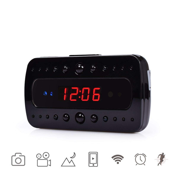 Wireless Camera P2P Wifi Camera Clock HD 1080P Motion Activated Video Loop Recording IR Night vision Security Camera Support ios or android