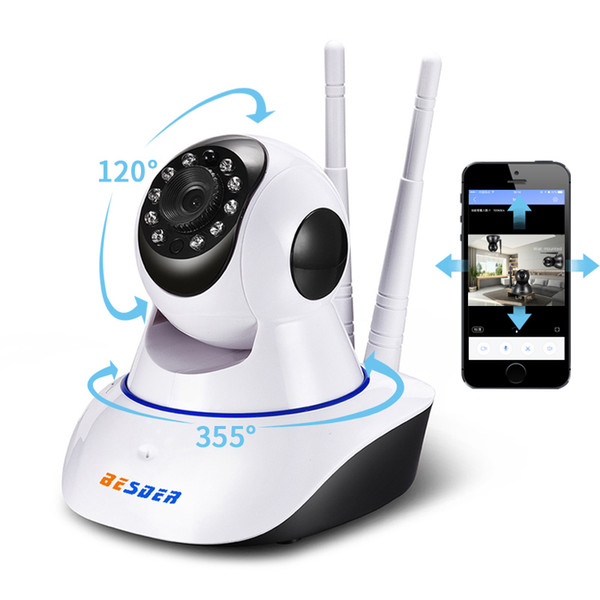 BESDER Full HD 1080P WIFI Camera Two-way Audio P2P Email Alarm Home Security Wireless Camera Baby Monitor SD Card Slot Yoosee