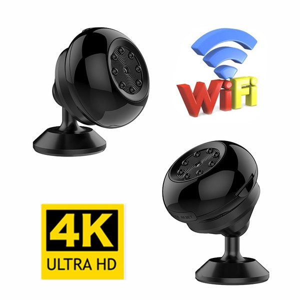 New 4K Mini Wireless Camera WiFi Small Camera Motion Activated Security Camera Night Vision Nanny Cam for Android iPhone Control Viewing