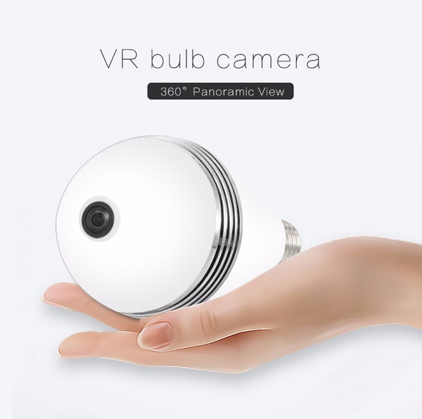 2018-360 Degree Panoramic Bulb Monitoring Camera White Light Smart Home Camera WiFi IP Camera Protection of family safety