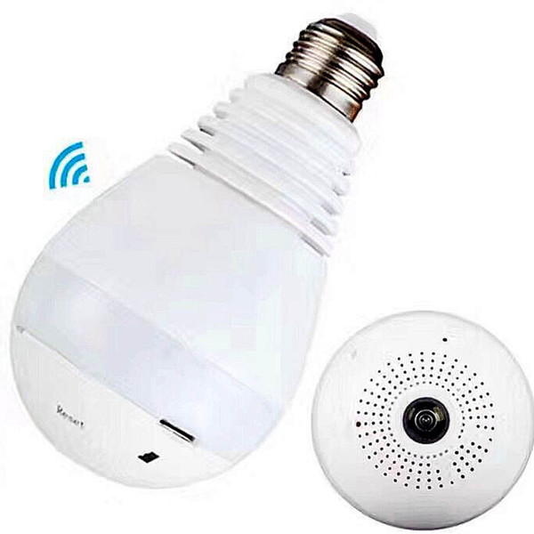 New E27 Bulb Light Wireless IP Camera Wi-fi FishEye 960p 360 degree Mini CCTV Panoramic Smart Camera 2.0MP Home Security System