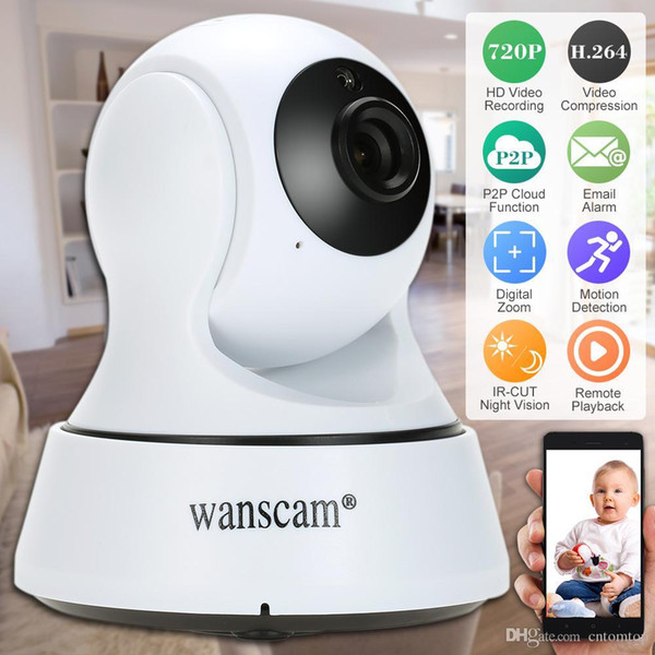 Wanscam HD 720P Wireless WiFi Pan Tilt Network IP Cloud Camera Infrared Night Motion Detection for CCTV Surveillance Security Cameras S1099