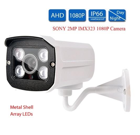 SONY IMX323 2MP AHD Analog security Camera Full 1080P AHD-H CCTV Camera Surveillance Outdoor IR 4pcs Array LEDs for AHD DVR