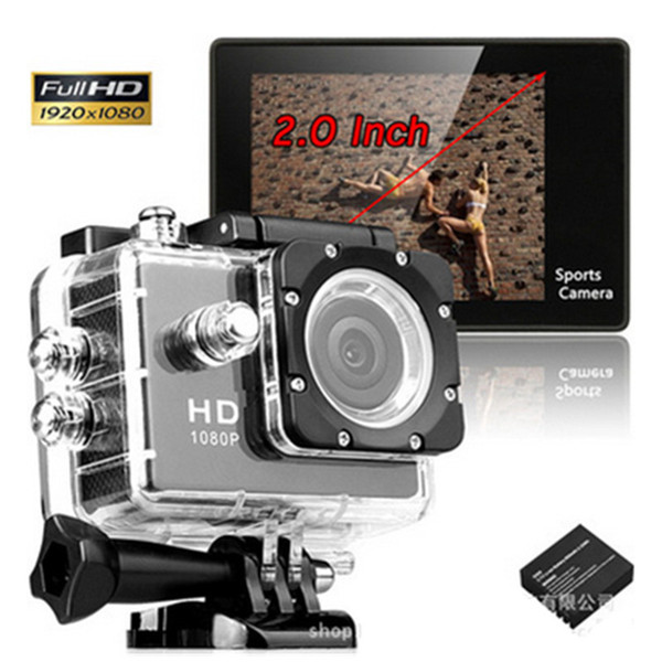 SJ4000 Style A9 2 Inch LCD Screen 1080P Full HD Action Camera 30M Waterproof Camcorders SJcam Helmet Sport DV Car DVR By DHL OTH190