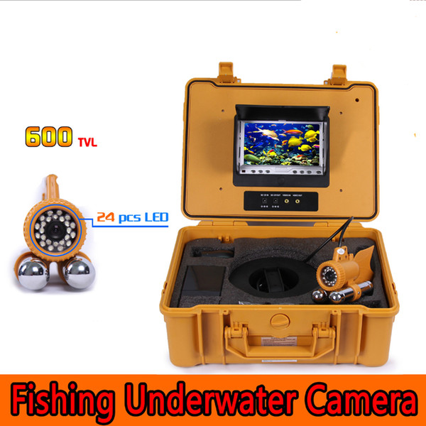 150ft/50m Underwater Fishing Video 600TVL CCD waterproof Camera finder 0-360° View rotative Diving camera 7.0