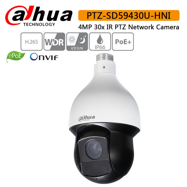 Dahua IP Speed Dome SD59430U-HNI with Dahua logo 4MP 30x IR PTZ Network Camera2019 Hot sale English Firmware