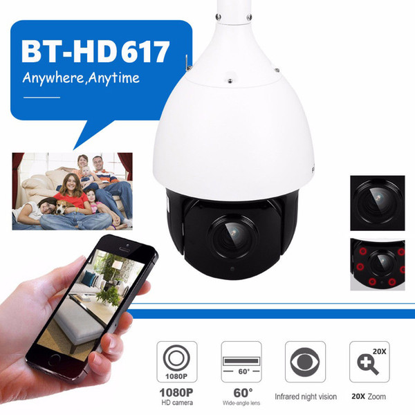 1080P PTZ Dome Camera CVI TVI AHD CVBS 4 In 1 High Speed Dome PTZ Camera 2.0 Megapixel Sony Cmos 20X Optical Zoom Waterproof