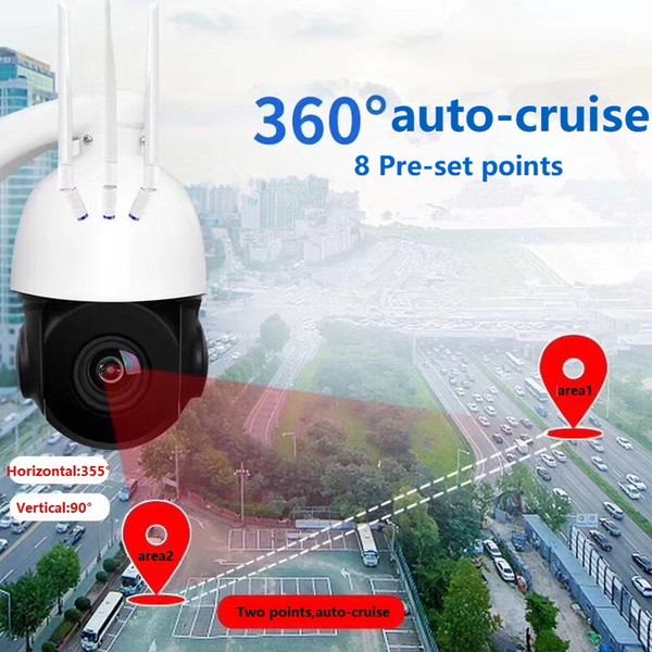 Free DHL 1080P 2Mp outdoor water-proof Max.128G SD 5X optical zoom wireless Pan/Tilt Speed dome camera exteral RCA 3.5mm Audio connector