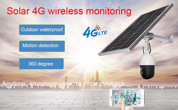 1080P Solar Power 30W 20X IP Camera Wireless 3G 4G SIM Wifi Outdoor Waterproof IP68 Battery Surveillance