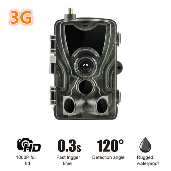 2019 New 3G MMS Hunting Trail Camera 1080p Video Transmission Wireless SMS Control Security Camera HC-801G